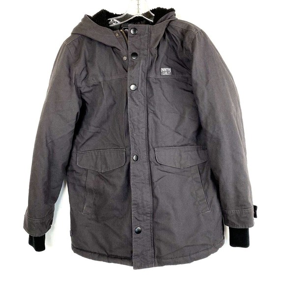 Primitive Skateboarding Jacket Men’s Medium Hooded Canvas Full Zip Button Lined - Picture 1 of 16